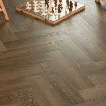 Dark Walnut Living Range Herringbone LVT
