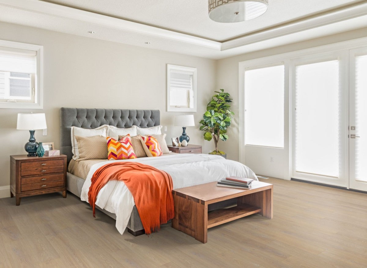 Sandy Oak Straight Plank Laminate 12mm Click Fit Flooring