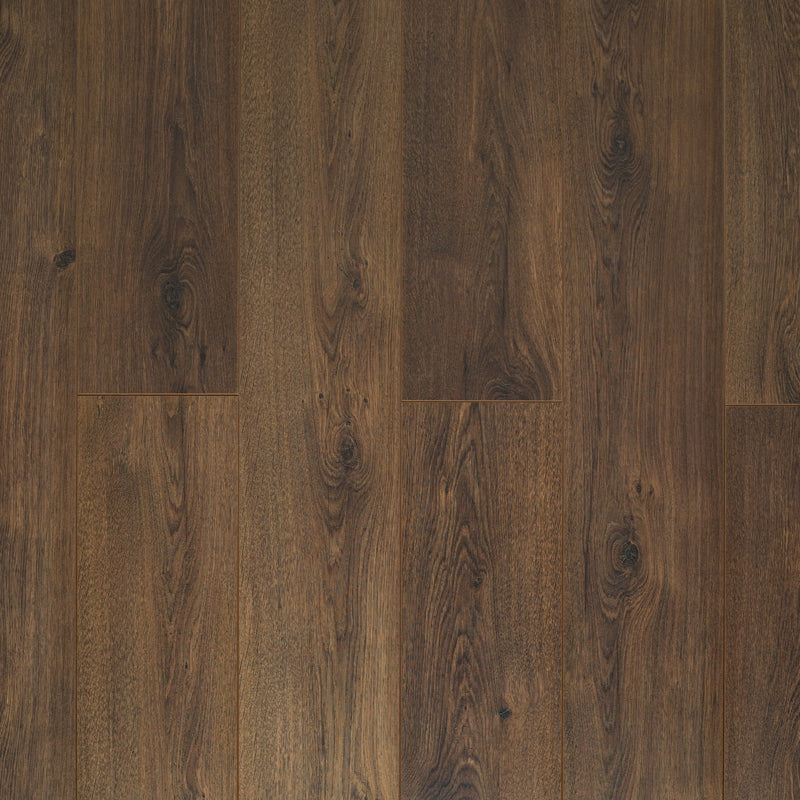 Detailed view of Love AQUA Coast laminate flooring with V-groove edge detailing