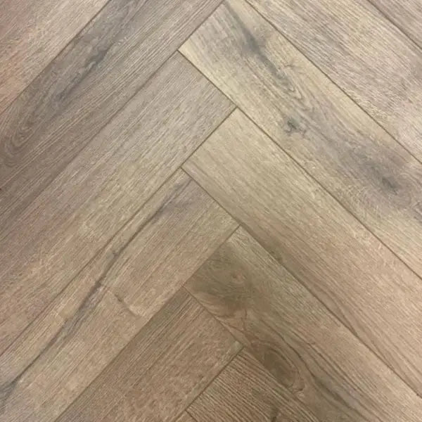 English Chalked 12mm Herringbone Laminate