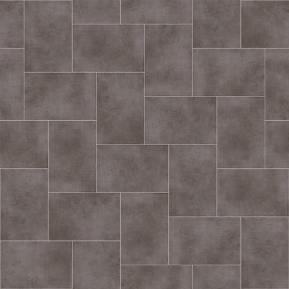 close up view of grey lvt flooring
